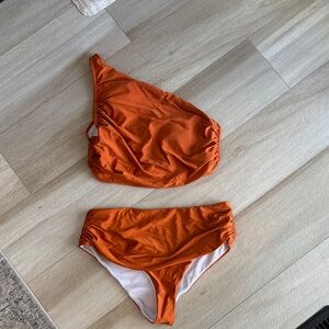 SHEIN Vibrant Orange Bikini Set